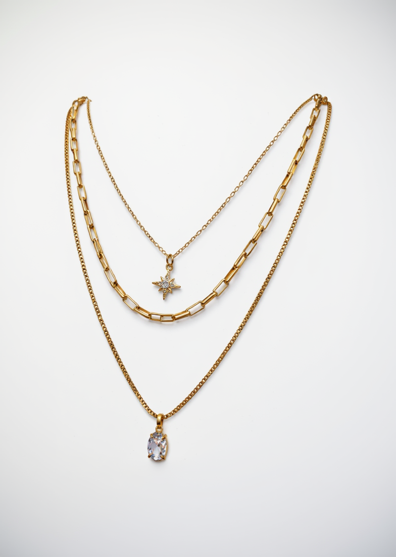 Collar Estrella de Tres Capas - Richesse Jewels