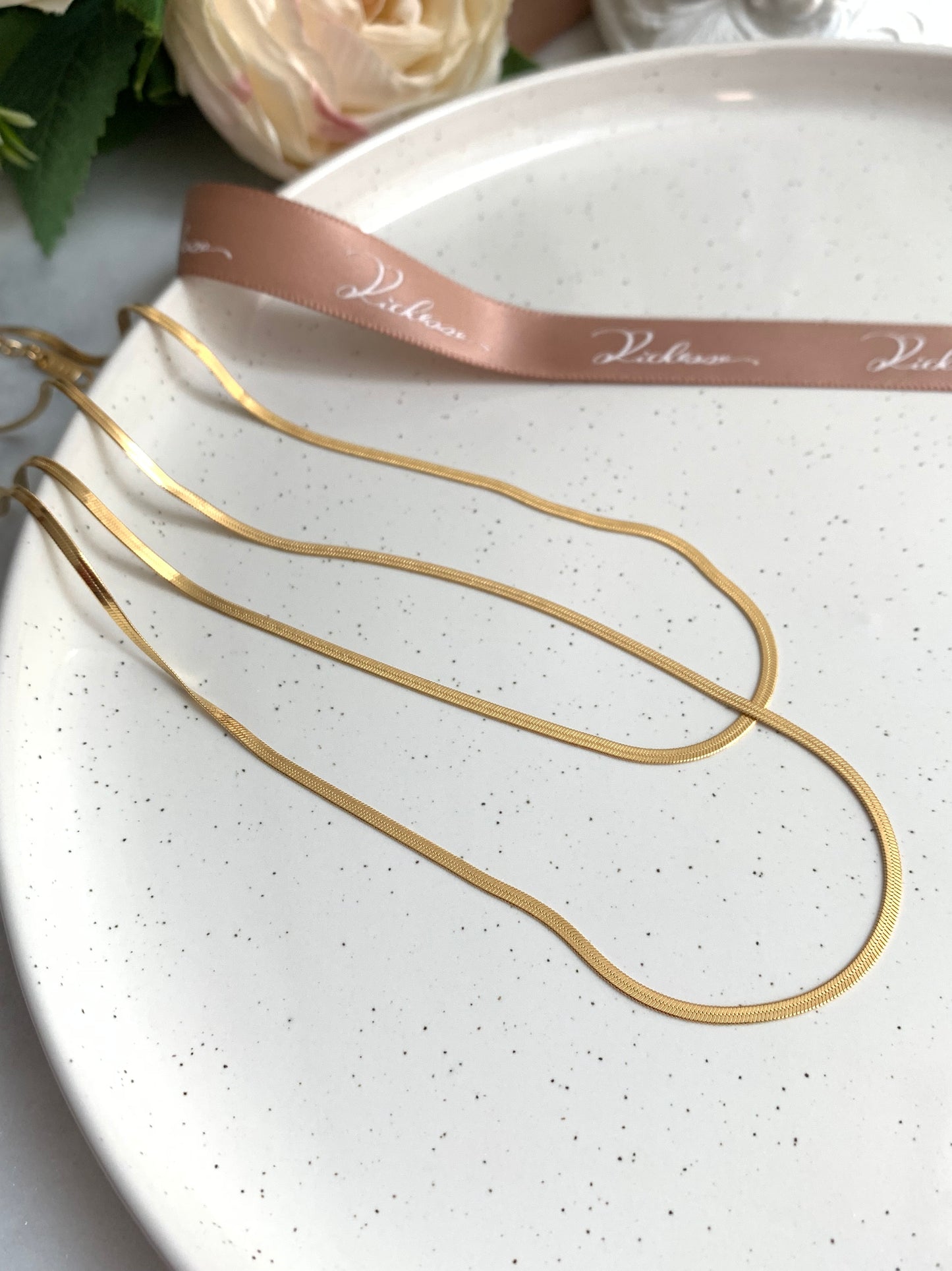 Estilo clásico: Cadena de serpiente 38+5cm 1pcs - Richesse Jewels