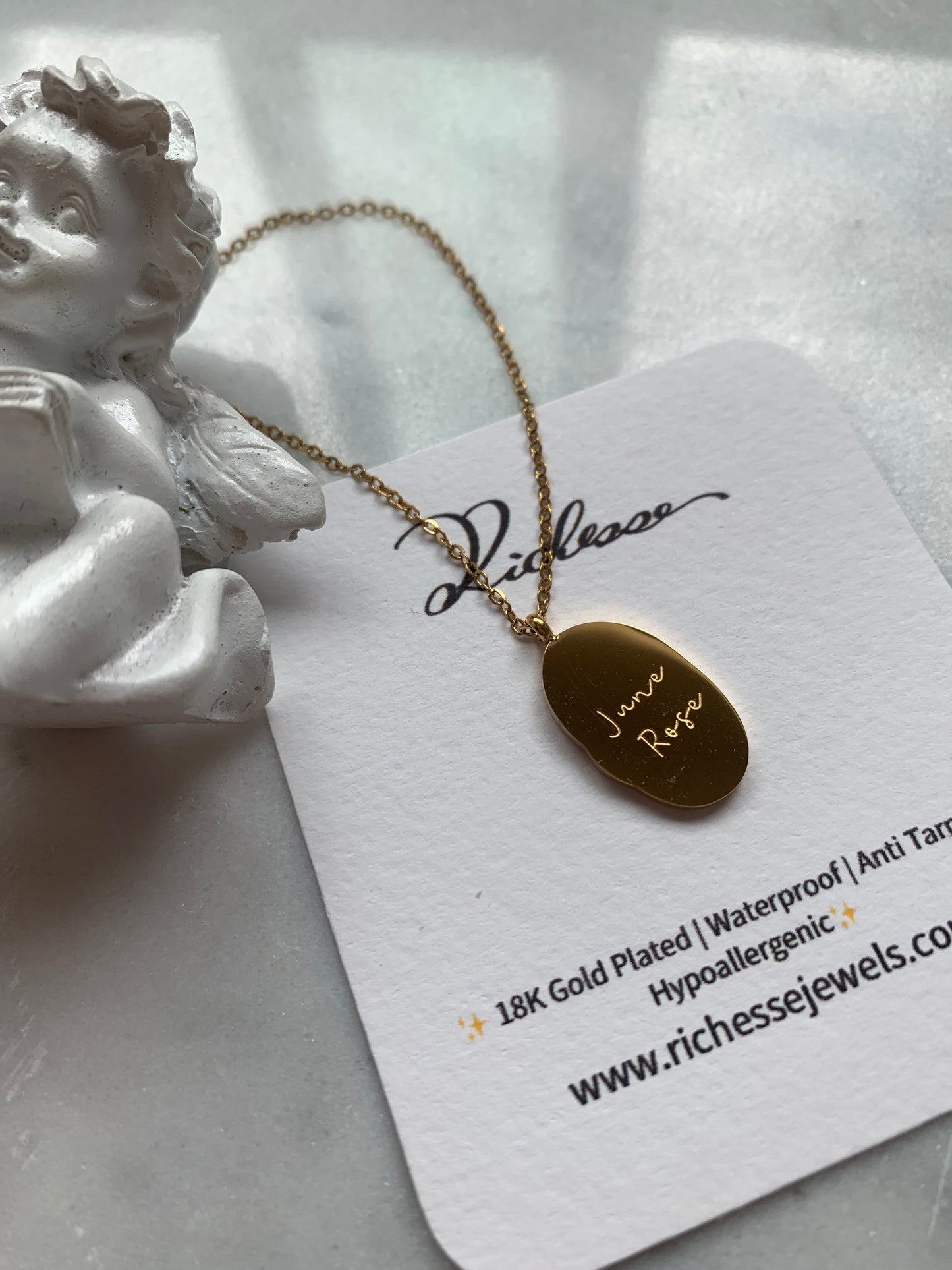 Flor y piedra de nacimiento de junio 6 - Richesse Jewels
