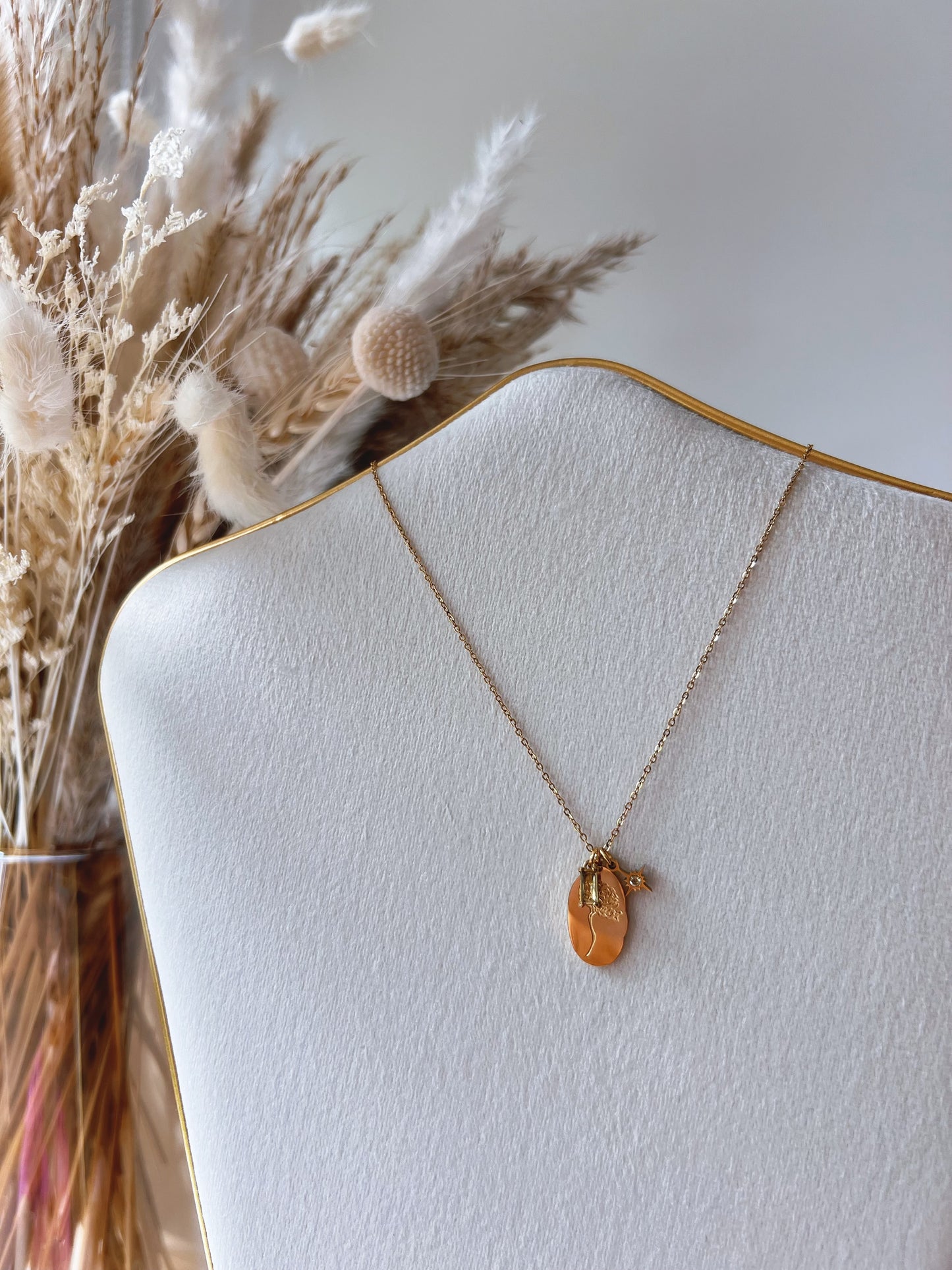 Flor y piedra de nacimiento de noviembre 11 - Richesse accesorios