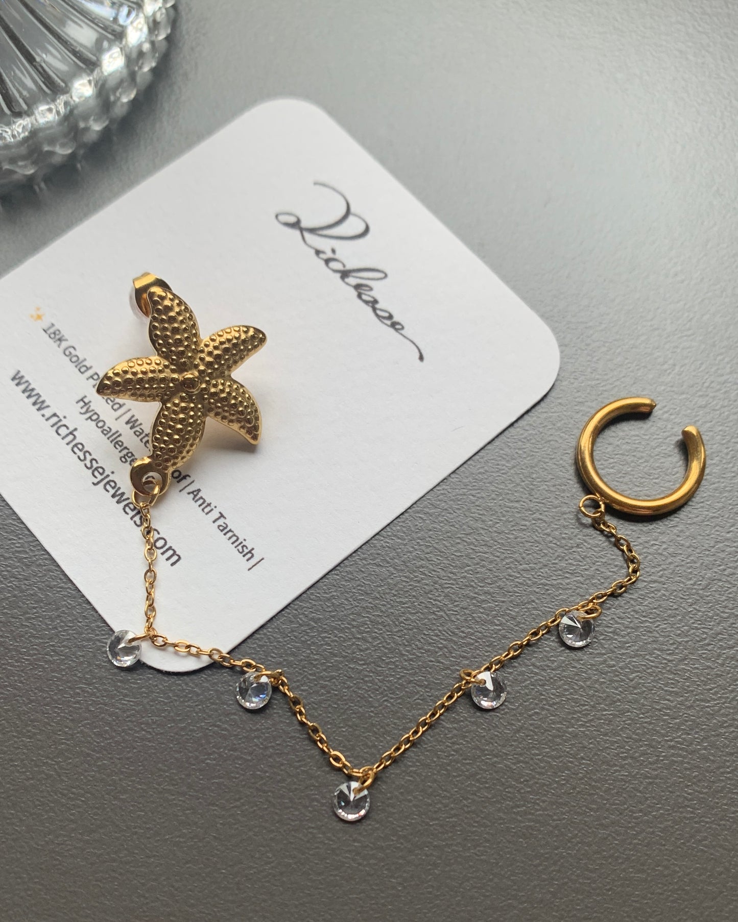 Gema del Océano (Arete individual) - Richesse accesorios