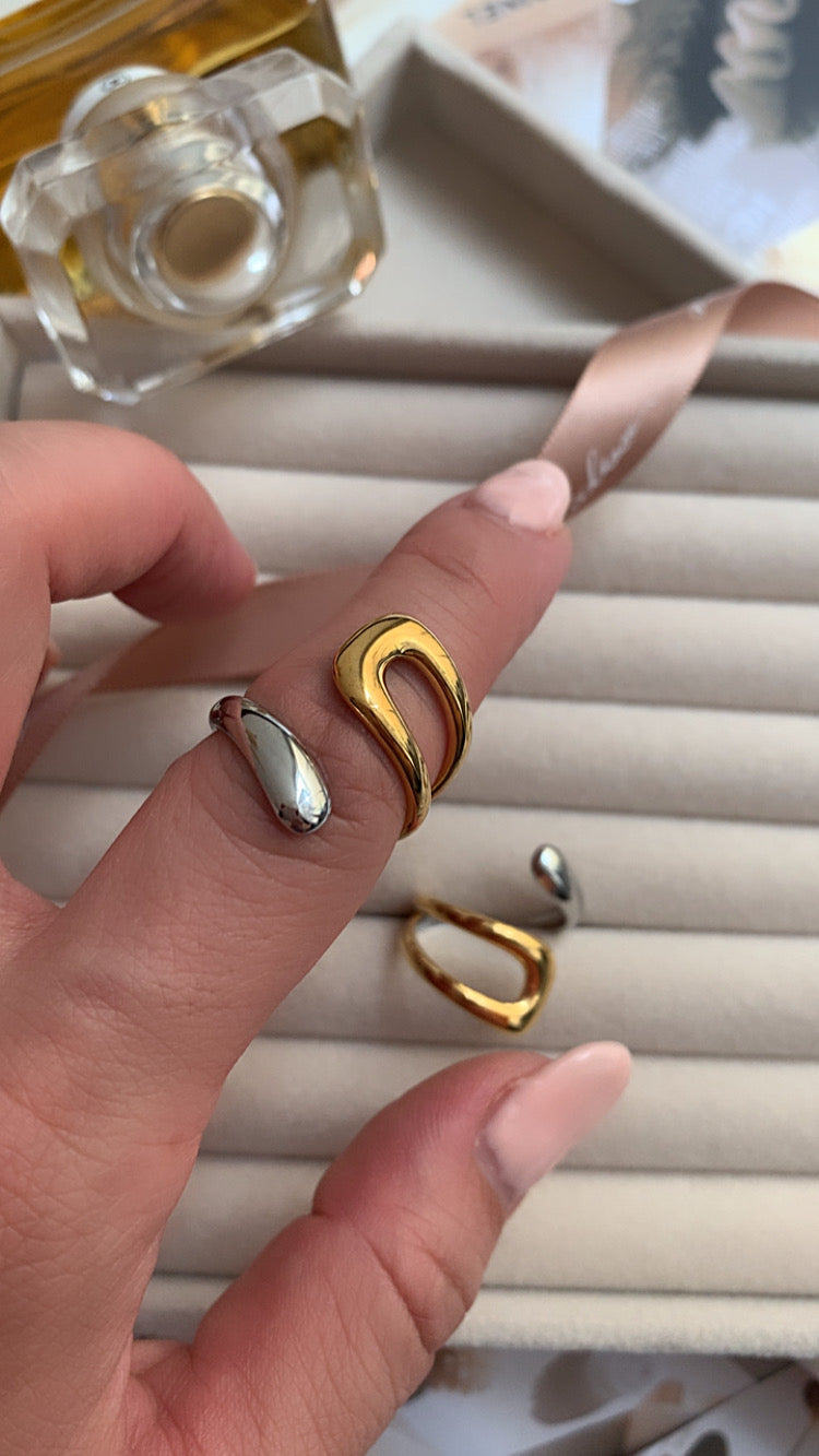 Anillo Rosa Bicolor - Richesse Jewels