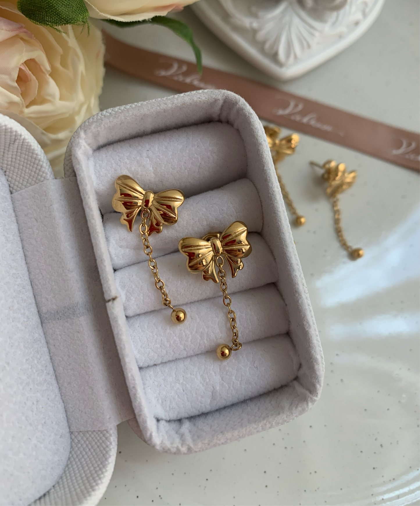 Aretes Lili con Lazo - Richesse Jewels