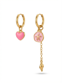 Aretes Océano Rosa