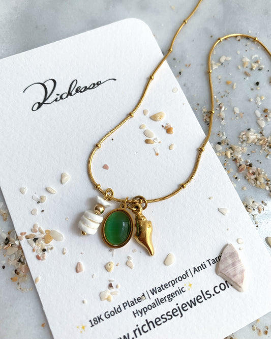 Brisa Esmeralda collar - Richesse Jewels