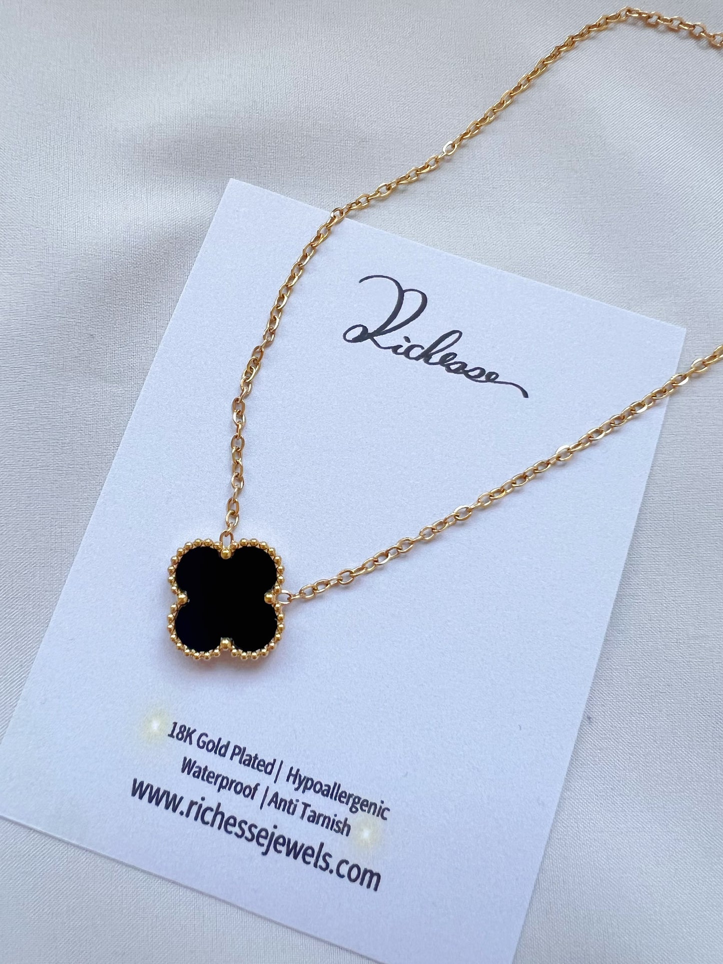 Collar Aphrodite Trébol de Cuatro Hojas - Richesse Jewels