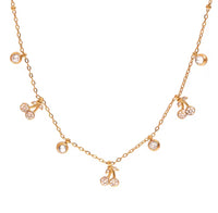 Collar Cerezas Brillantes con Zirconia