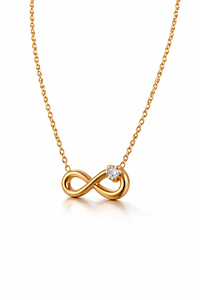 Collar Infinito con Zirconias Finas