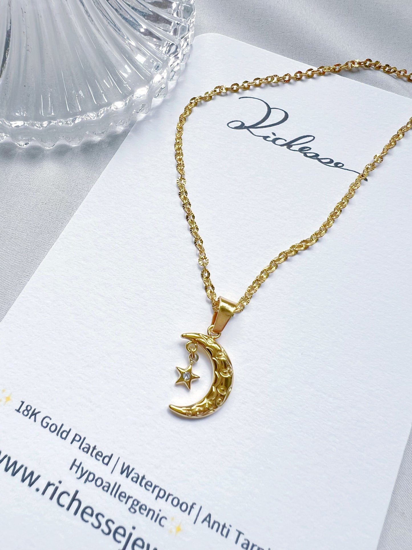 Collar Luna Protectora ✨ Estrella de Deseos - Richesse Jewels