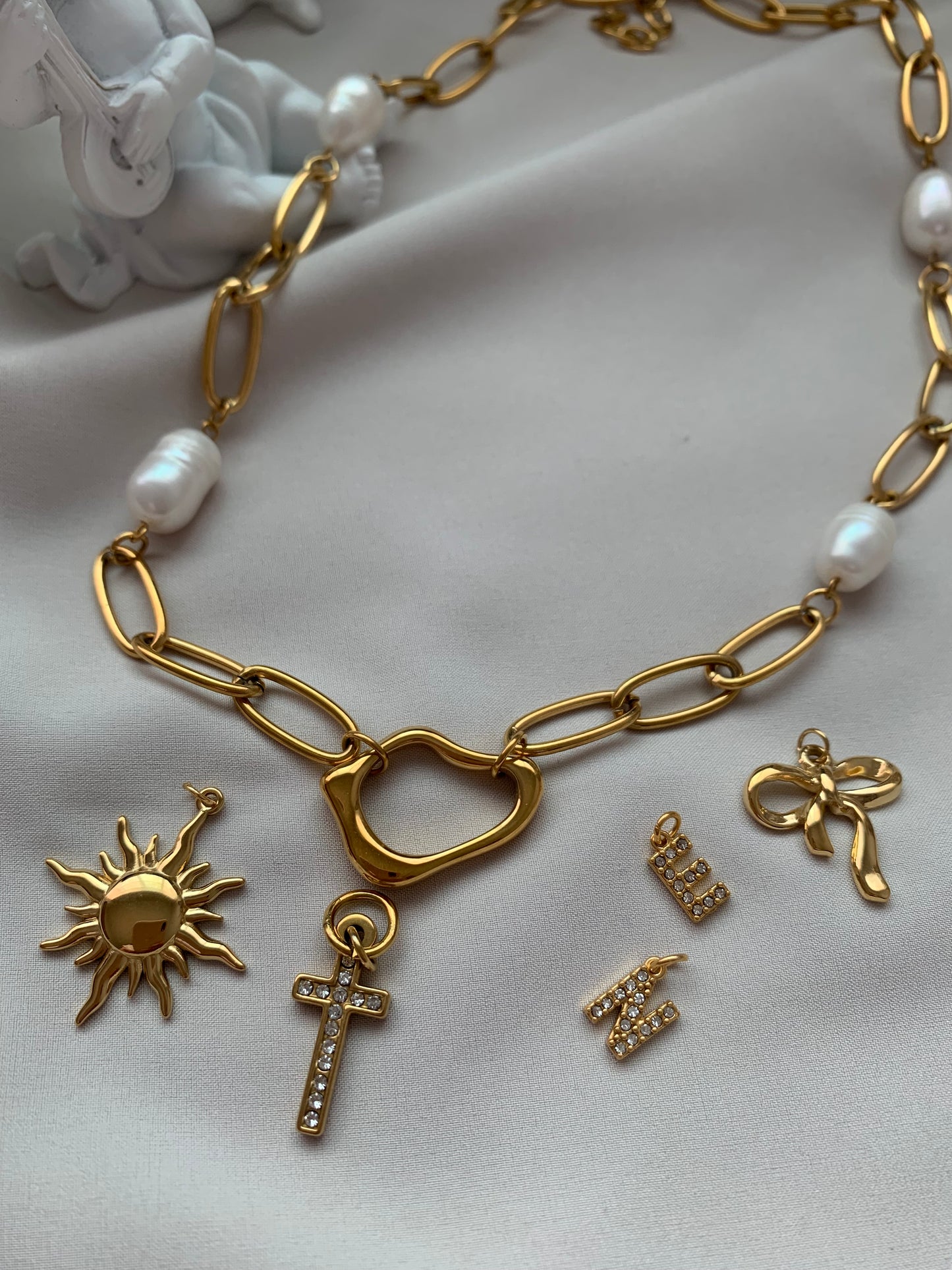 Collar Moderno con Perla - Richesse accesorios