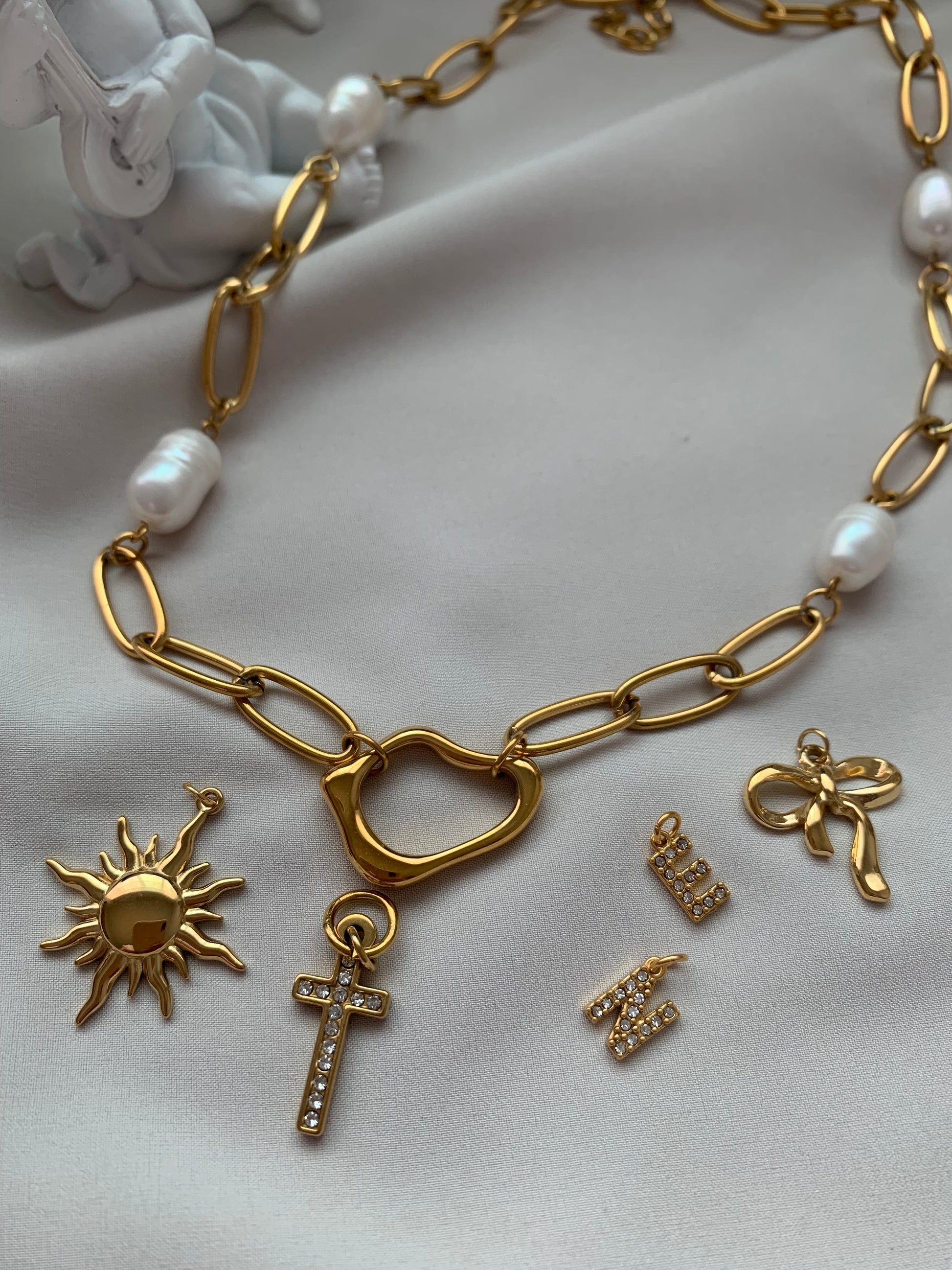 Collar Moderno con Perla - Richesse accesorios