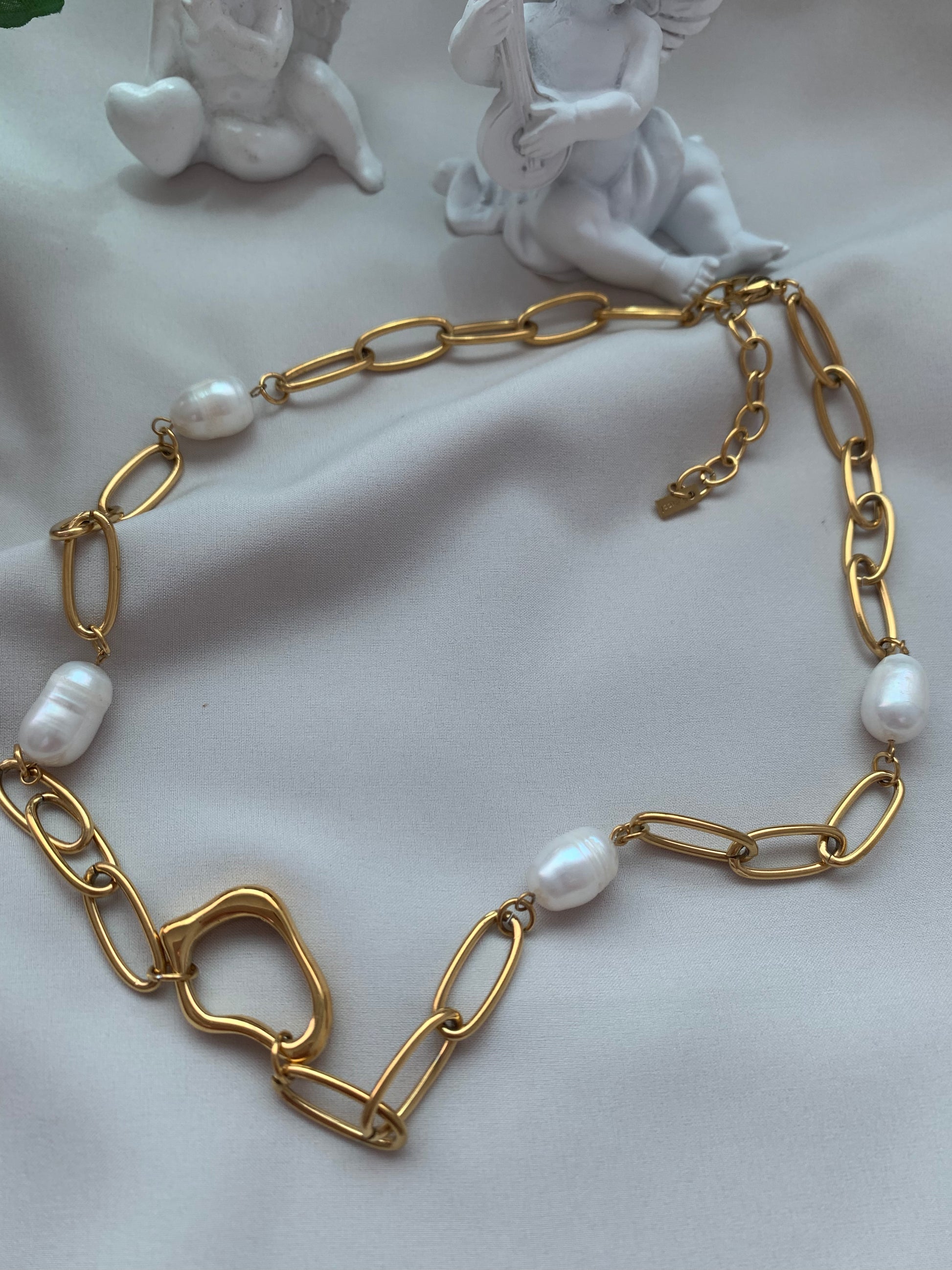 Collar Moderno con Perla - Richesse accesorios