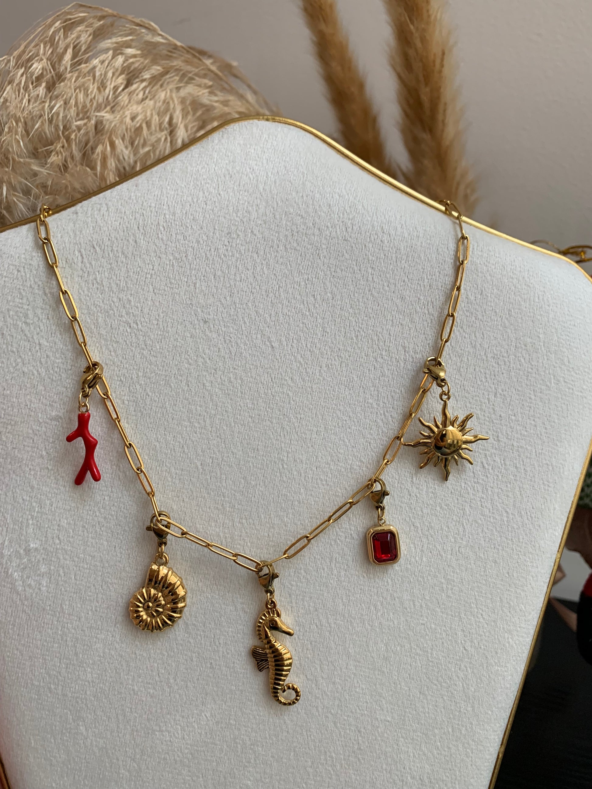 Collar Océano Rojo - Richesse Jewels