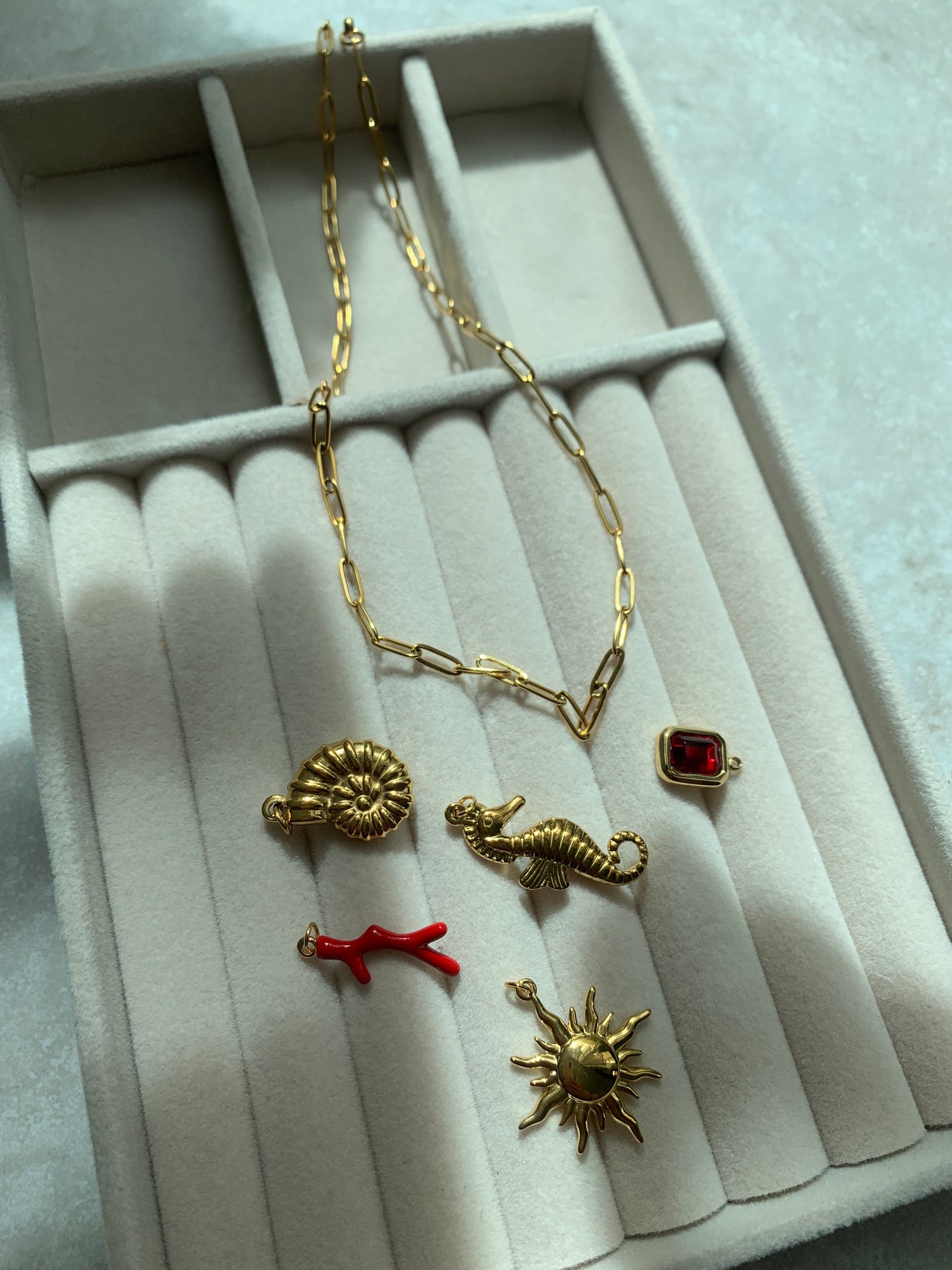 Collar Océano Rojo - Richesse Jewels