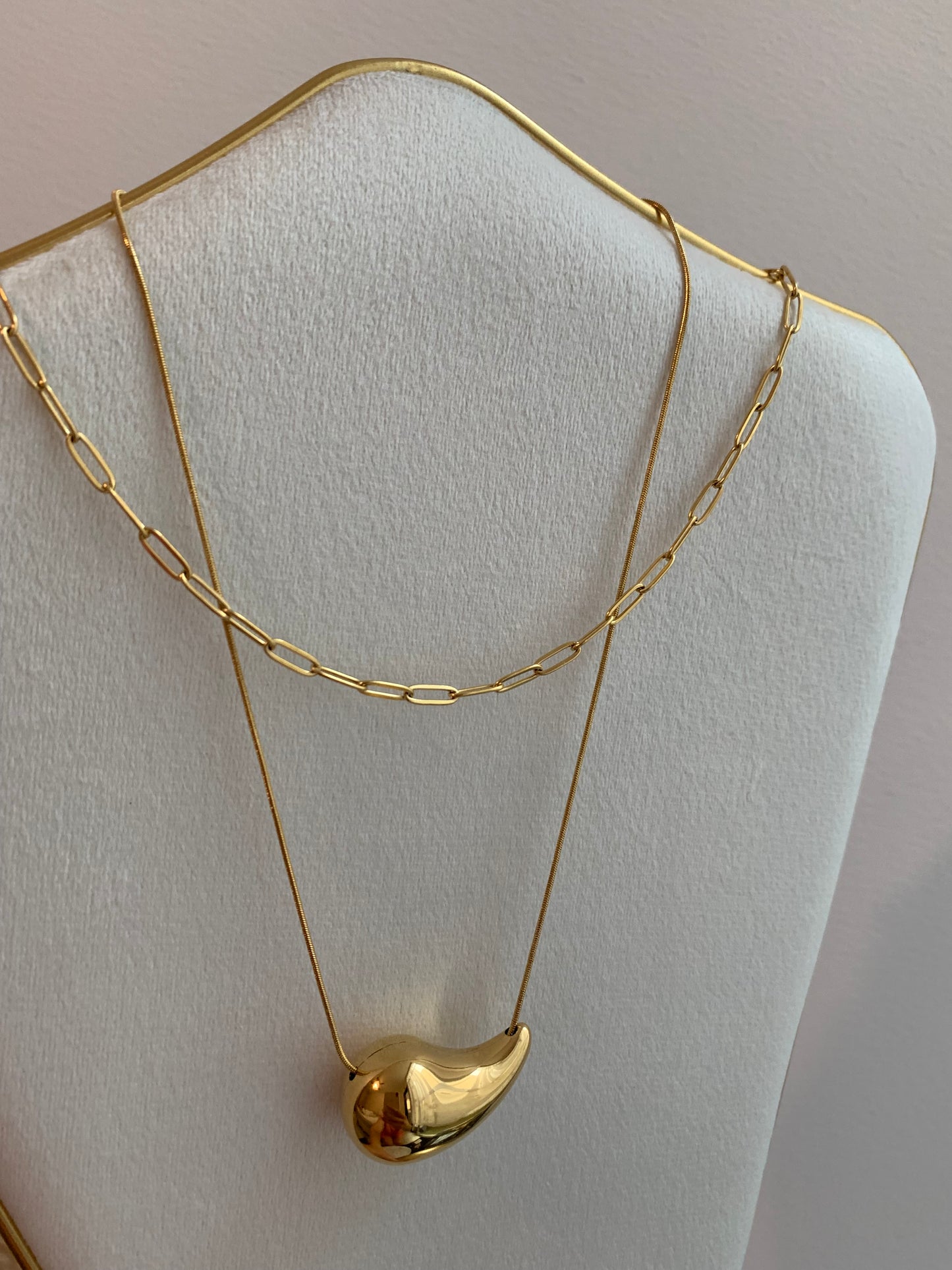 Collar con forma de gota de agua 1pcs - Richesse Jewels