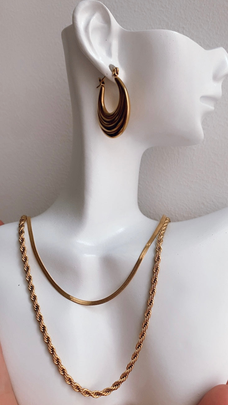 Collar de la Serie Trenza Clásica 1pcs - Richesse Jewels