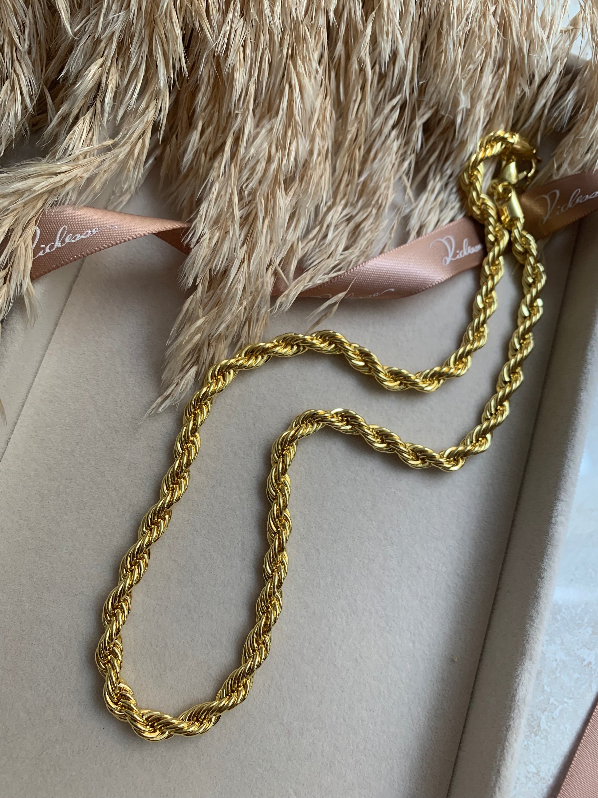 Collar de la Serie Trenza Clásica (Versión Gruesa) - Richesse Jewels