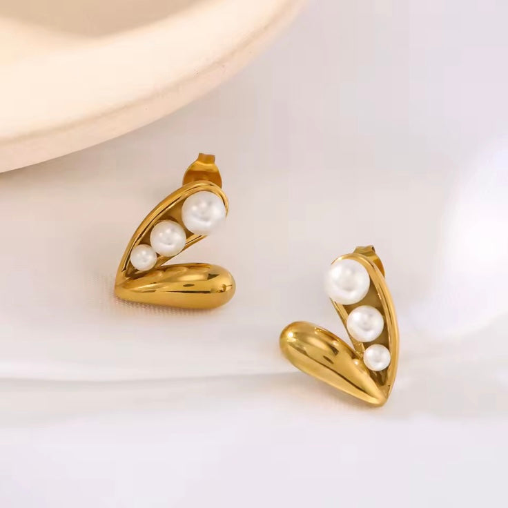 Corazón Triple Perla - Richesse Jewels