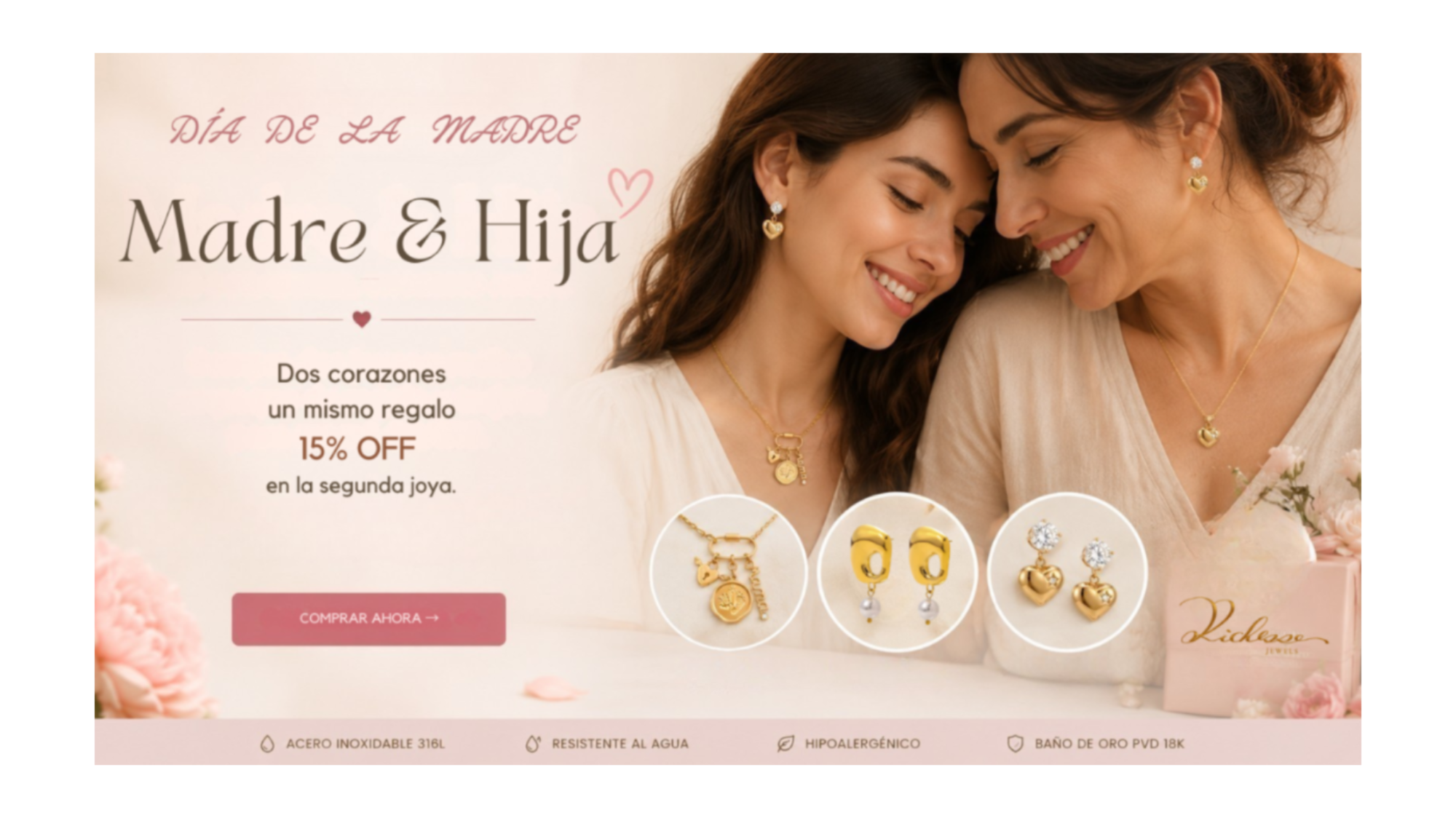 en la segunda para regalar a mamá joyas