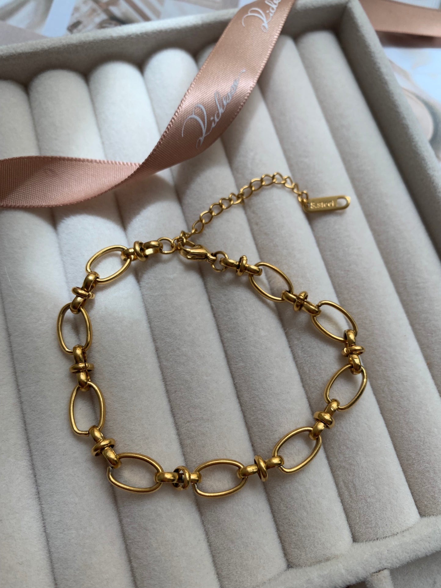 Estilo Ins Brazalete de Acero Inoxidable Joyería - Richesse Jewels