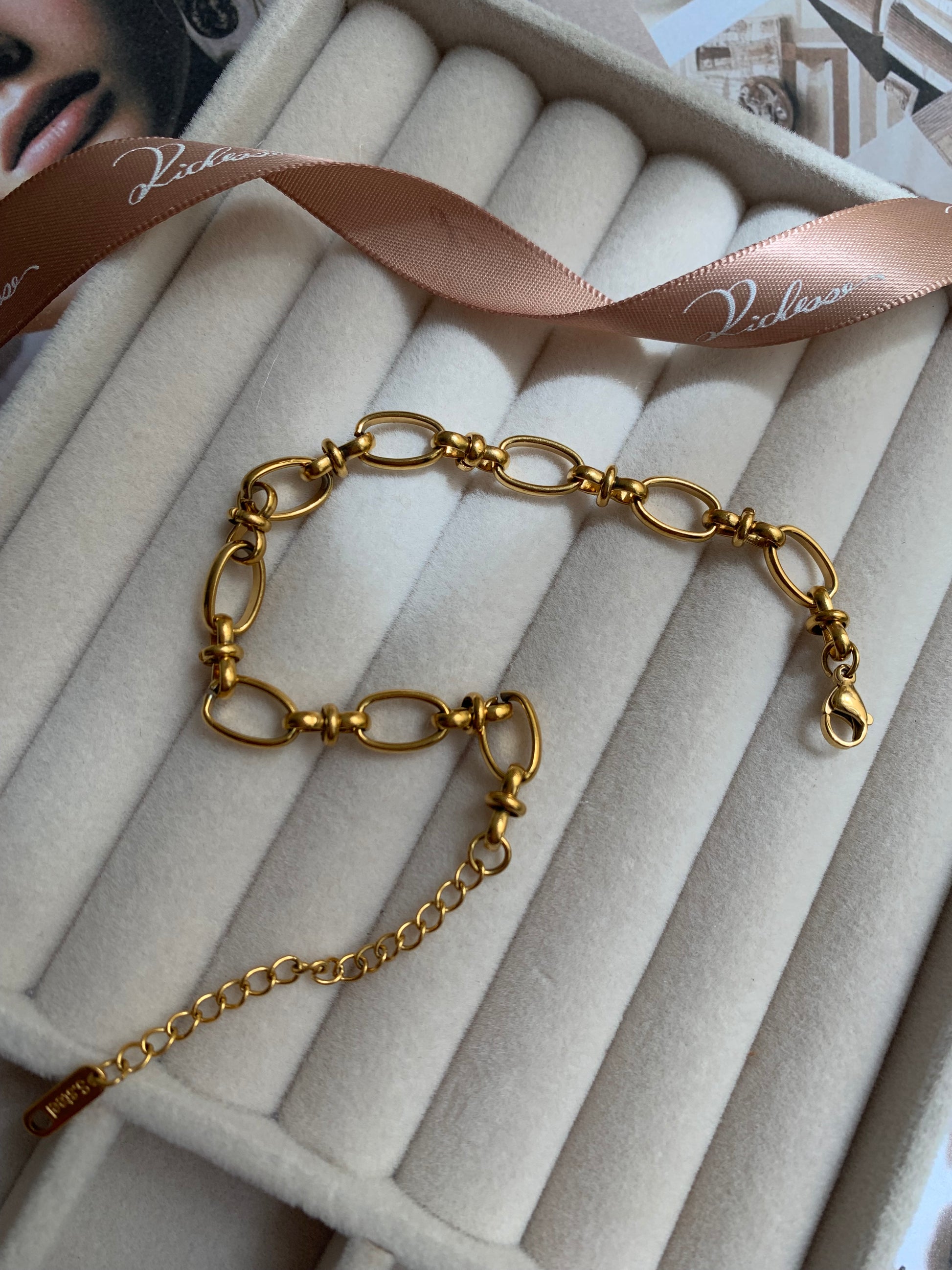 Estilo Ins Brazalete de Acero Inoxidable Joyería - Richesse Jewels