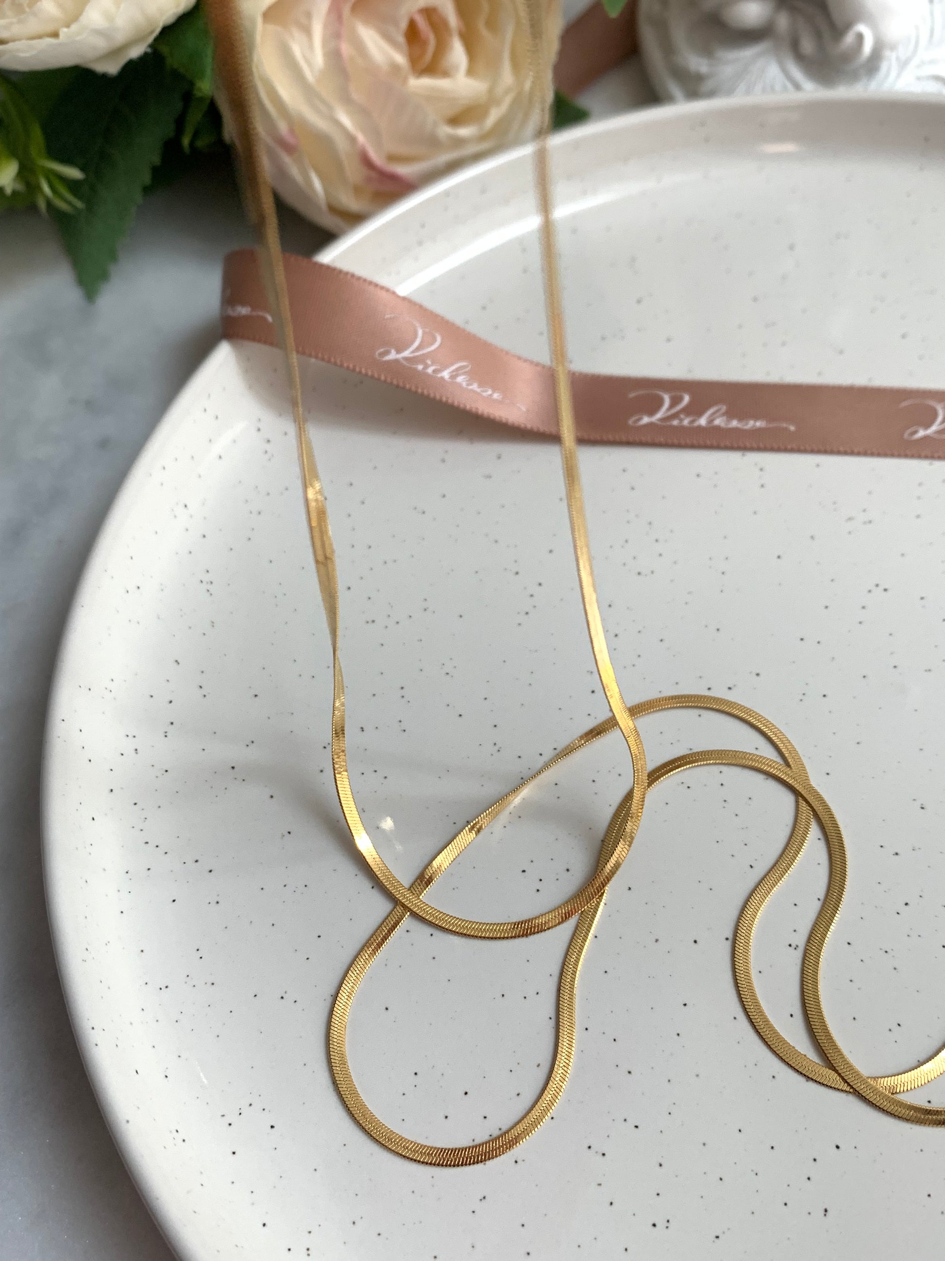 Estilo clásico: Cadena de serpiente 38+5cm 1pcs - Richesse Jewels