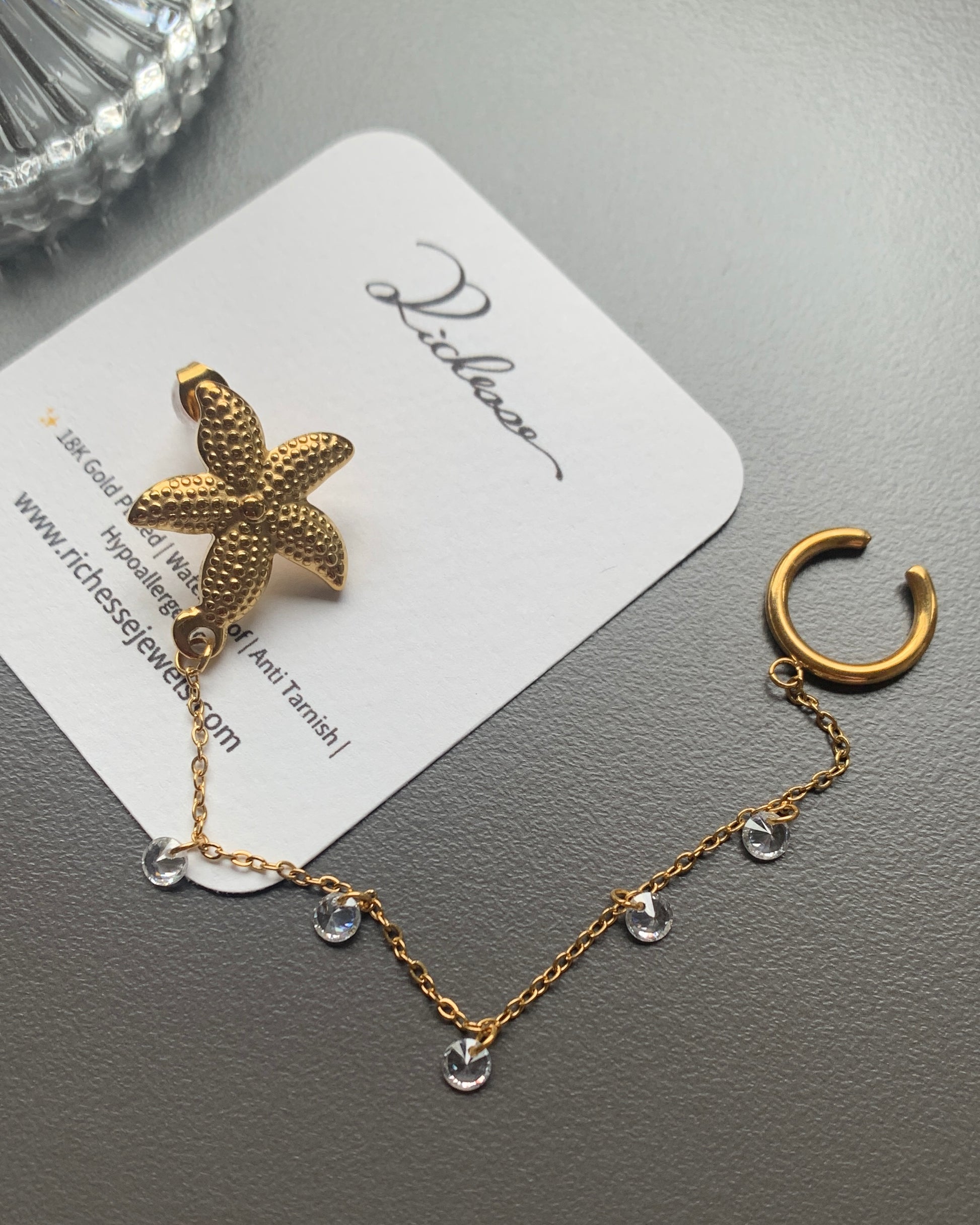 Gema del Océano (Arete individual) - Richesse accesorios