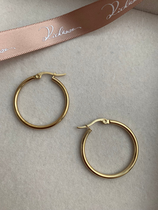 Hoops(30mm) Debe comprarse junto con los charms. - Richesse Jewels