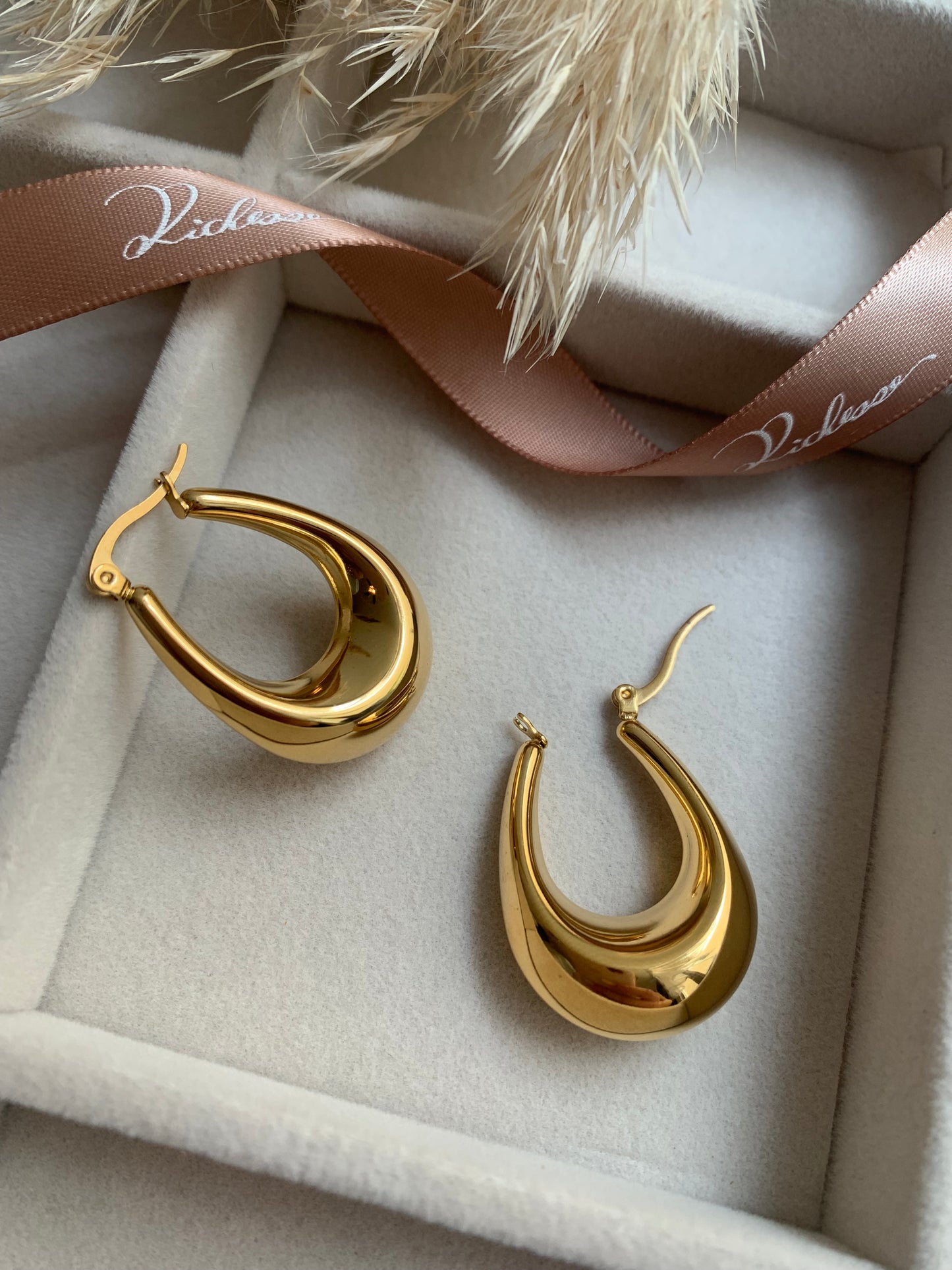 Hoops aretes(L) - Richesse Jewels