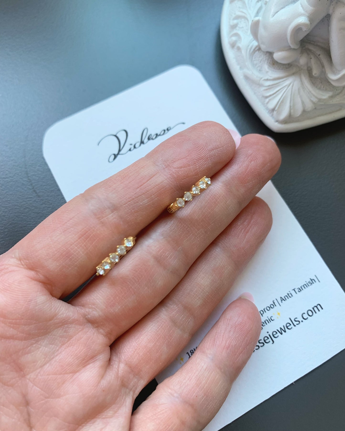 Mini hoops con circonias(12mm) - Richesse Jewels