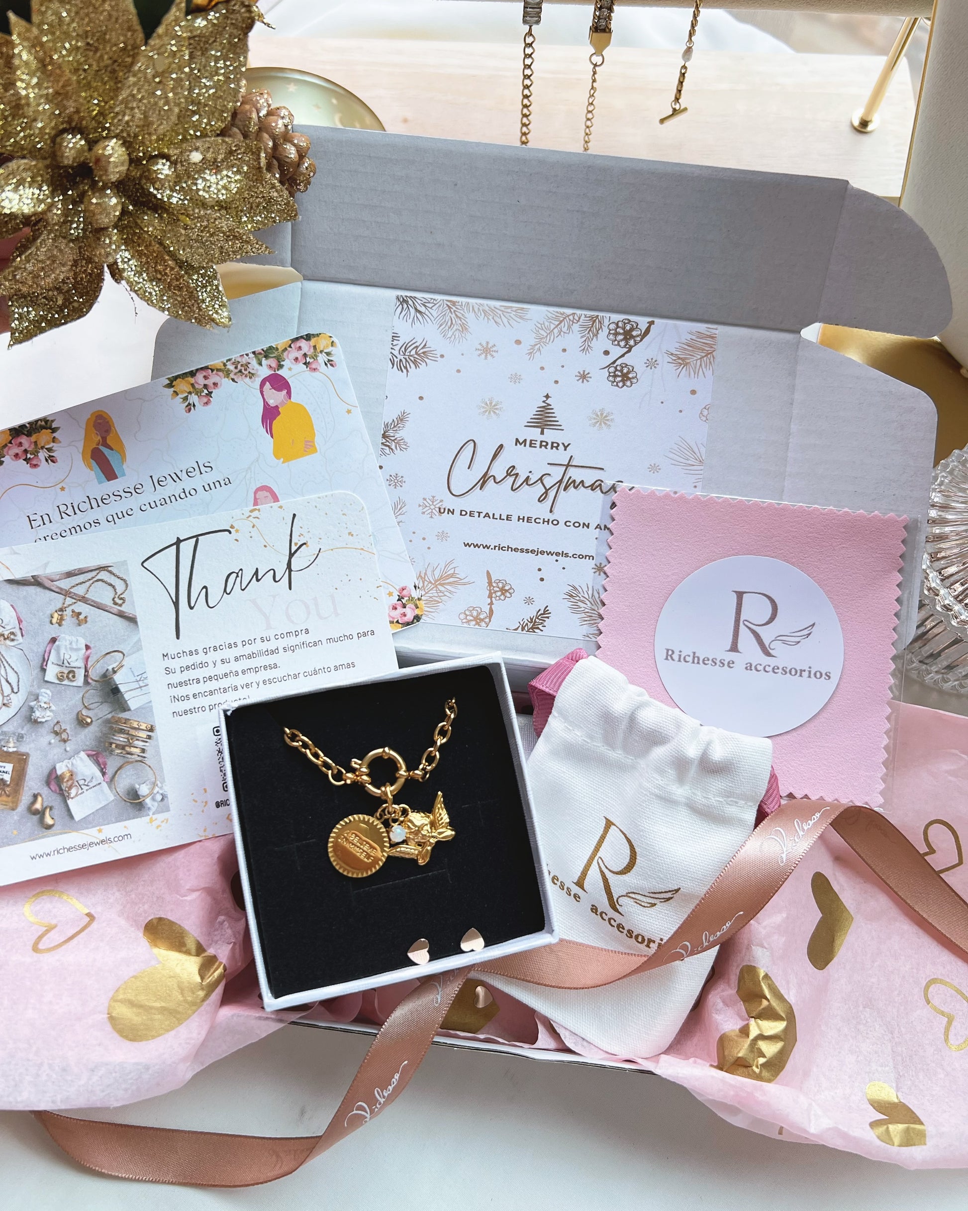 Poder de Ángel – Collar Ópalo + Believe - Richesse accesorios