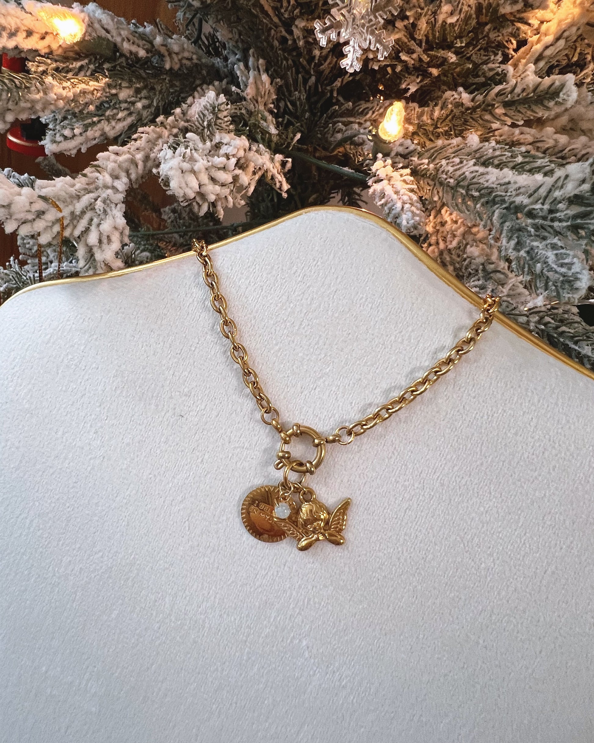 Poder de Ángel – Collar Ópalo + Believe - Richesse accesorios