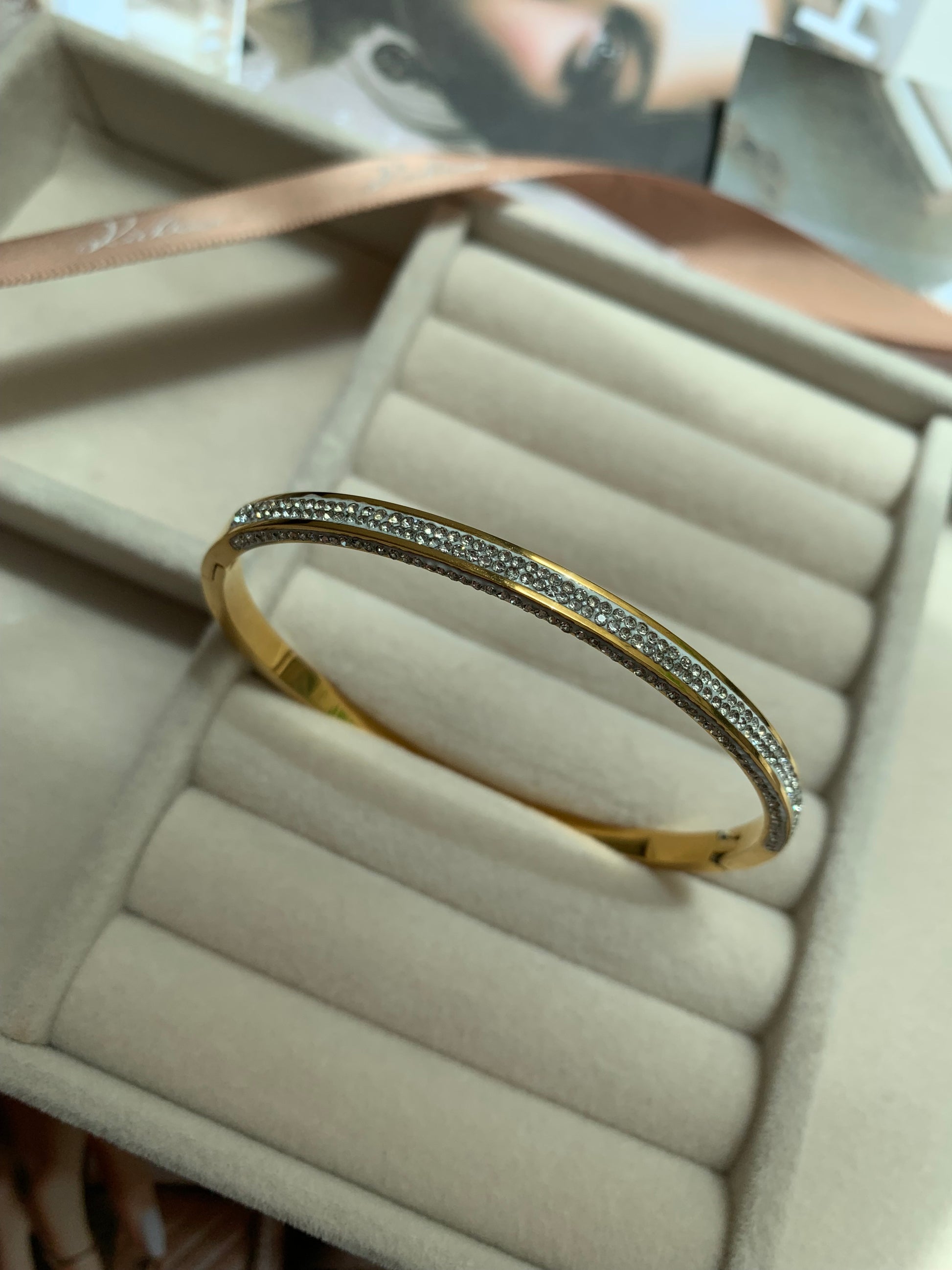 Pulsera Glamour con Diamantes Fragmentados 1pcs - Richesse Jewels