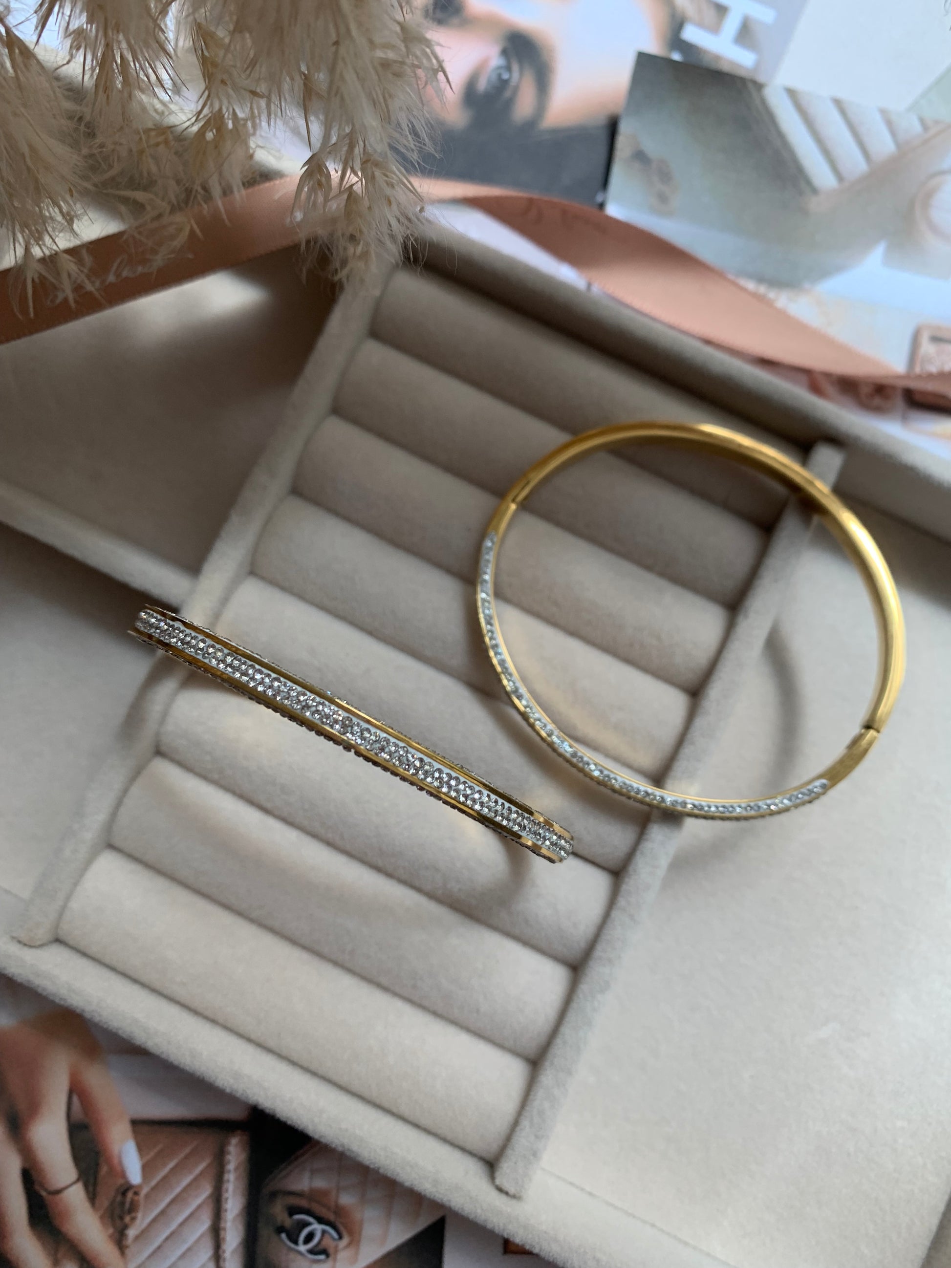 Pulsera Glamour con Diamantes Fragmentados 1pcs - Richesse Jewels