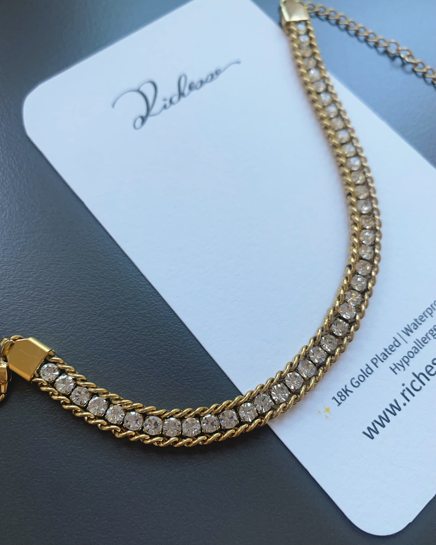 Pulsera tipo tennis brillante - Richesse Jewels