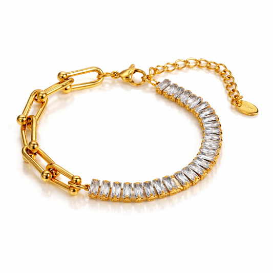Zirconia semipreciosa pulsera de diseño 1pcs - Richesse Jewels