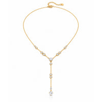 Collar Corazón de Luz en Y con Zirconias